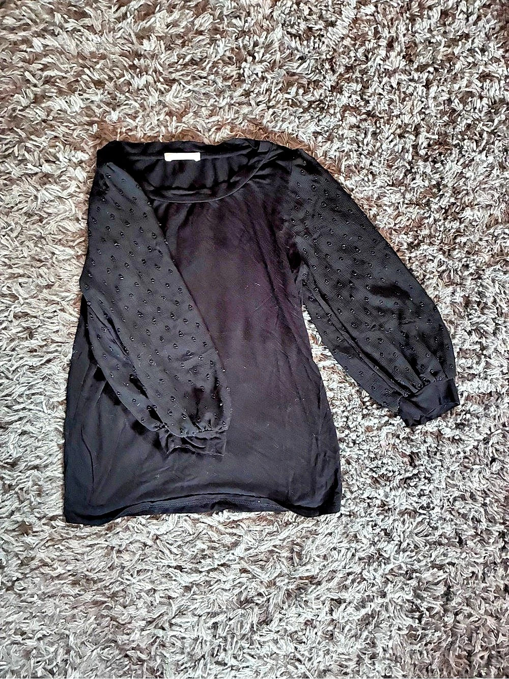 Beacon Apparel Black Long Sleeve Blouse Like New